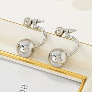 Silver Ball Earrings